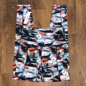 Ododos Multicolor Geometric Leggings